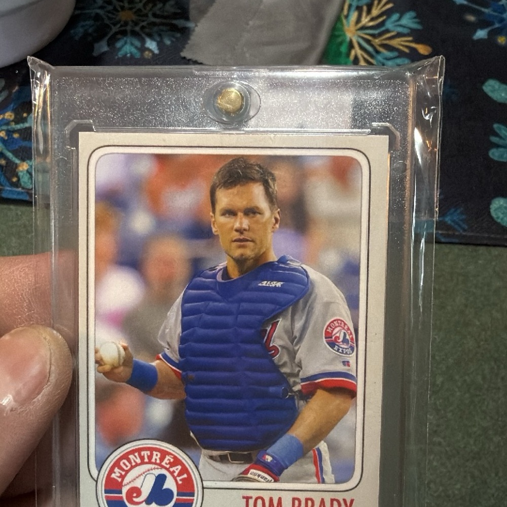 Tom Brady Montreal Expos Baseball Card Custom